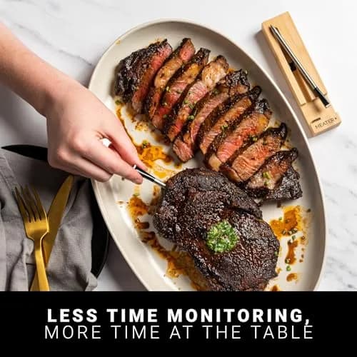 MEATER Plus Smart Meat Thermometer, Honey, Bluetooth, 165ft Range | Accurate Wireless Cooking Probe thumbnail 2