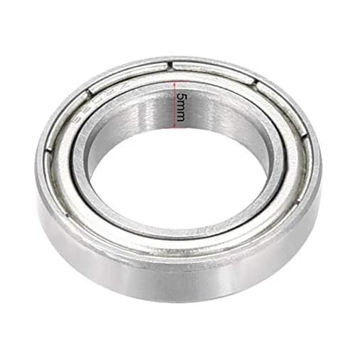 uxcell Deep Groove Ball Bearing 6802ZZ 15x24x5mm | Double Shield, Chromium Steel, ABEC1 thumbnail 3
