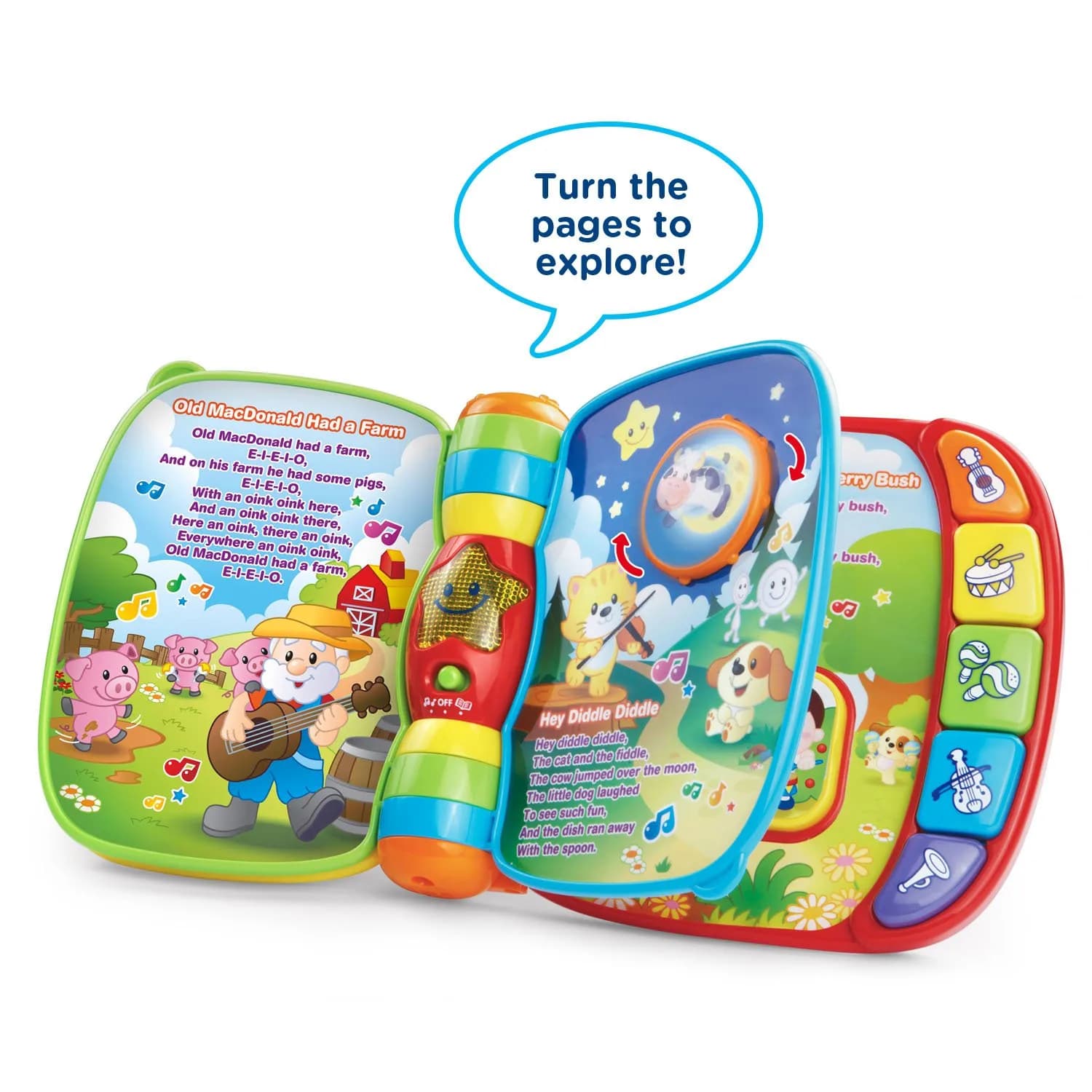 VTech Musical Rhymes Book - Engaging Red Edition for Toddlers (6-36 Months) - view 2