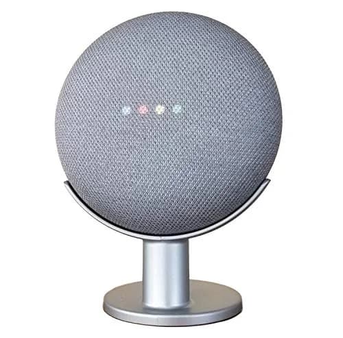 Mount Genie Silver Speaker Amplifier Stand | Compatible with Google Nest Mini 2nd Gen & Home Mini 1st Gen | Silver thumbnail 1