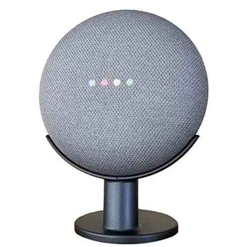 Mount Genie Pedestal Stand for Google Nest Mini & Home Mini | Charcoal | Supports 1 unit thumbnail 1