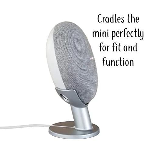 Mount Genie Pedestal Stand for Google Nest Mini & Home Mini | Charcoal | Supports 1 unit thumbnail 5