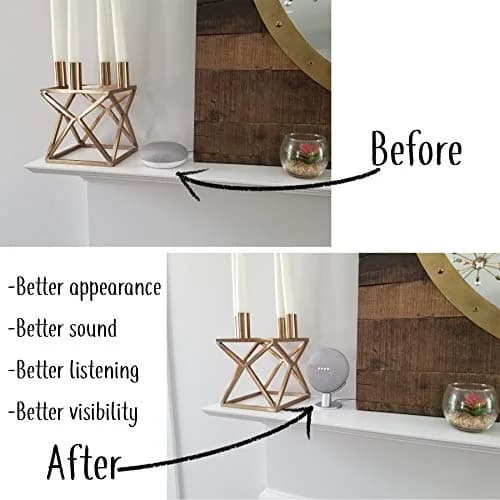 Mount Genie Pedestal Stand for Google Nest Mini & Home Mini | Charcoal | Supports 1 unit thumbnail 3