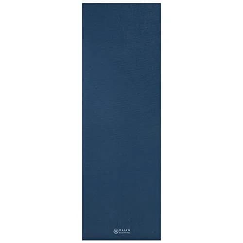 Gaiam Essentials Yoga Mat 6mm Navy | Non-Slip Texture & 1/4 Inch Cushioning with Carrying Sling thumbnail 9