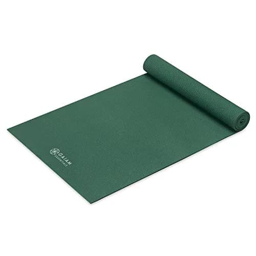 Gaiam Essentials Yoga Mat 6mm (24"x72") with Carrying Sling | Non-Slip Green Exercise Mat thumbnail 7