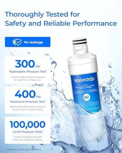 Waterdrop ADQ747935 Refrigerator Water Filter and Air Filter 3 Combo | NSF Certified for Purity thumbnail 6