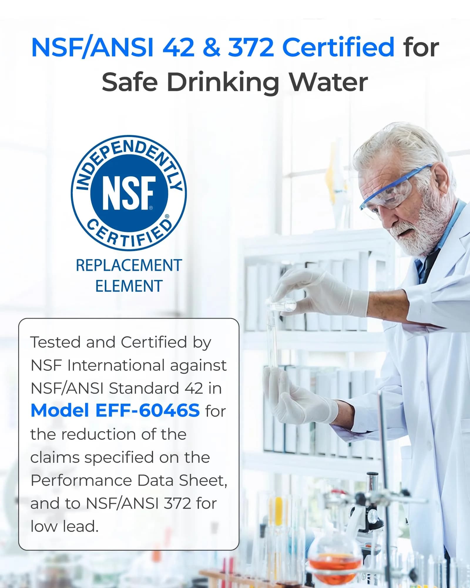 Waterdrop ADQ747935 Refrigerator Water Filter and Air Filter 3 Combo | NSF Certified for Purity - view 3