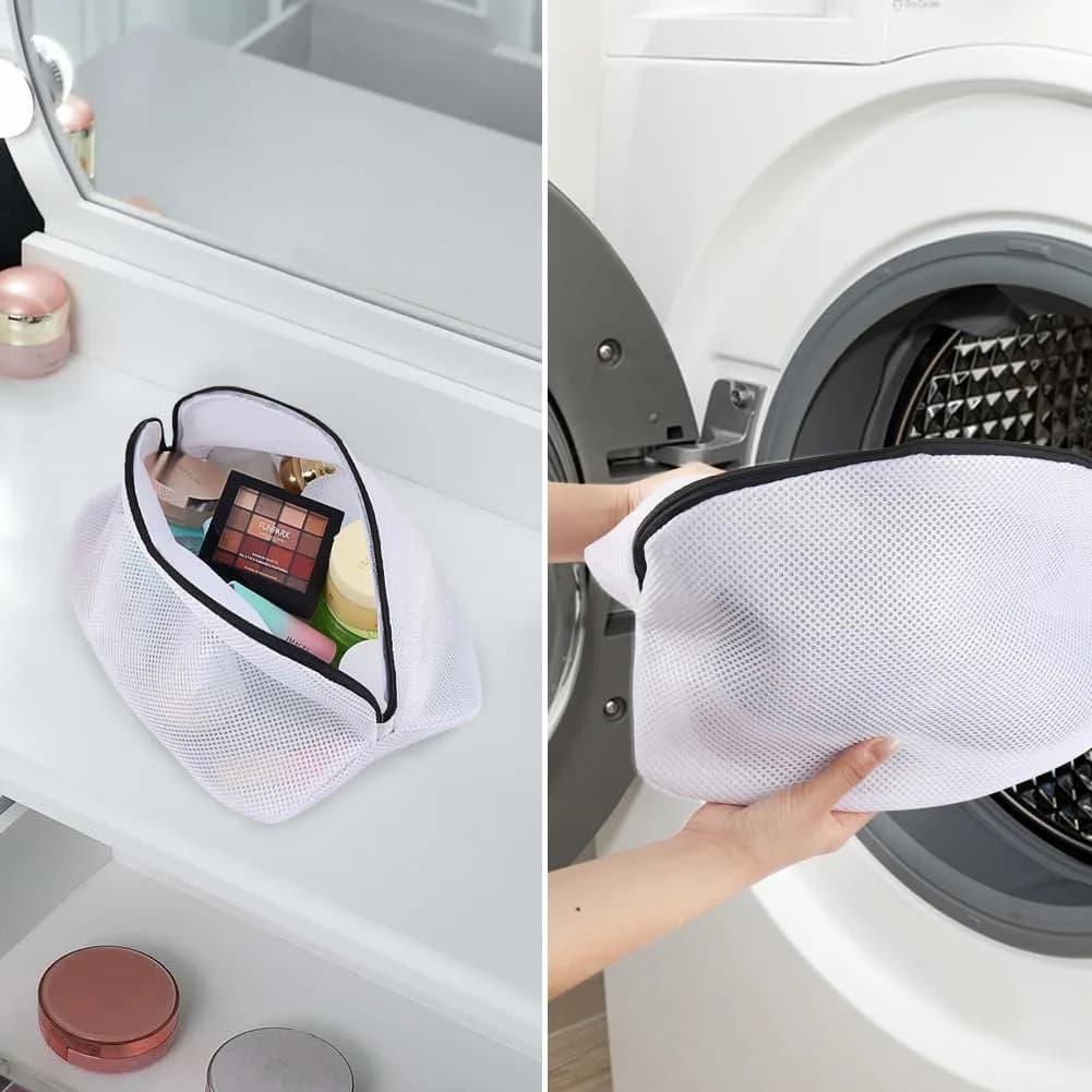 Vivifying Mesh Shoe Washing Bags with Zip Closure, Set of 3 (40 x 24 x 24cm) | Protects Shoes & Delicates in Wash - view 8