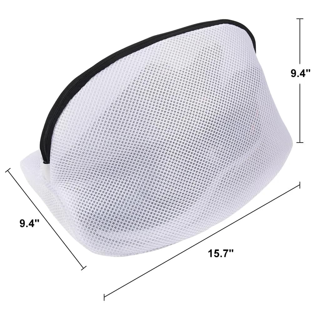 Vivifying Mesh Shoe Washing Bags with Zip Closure, Set of 3 (40 x 24 x 24cm) | Protects Shoes & Delicates in Wash - view 2