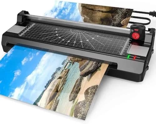 Eficentline YE381 A3/A4/A6 Laminator Machine 330mm (13 Inch) with 50 Pouches, Trimmer & Rounder | Thermal & Cold Lamination thumbnail 1