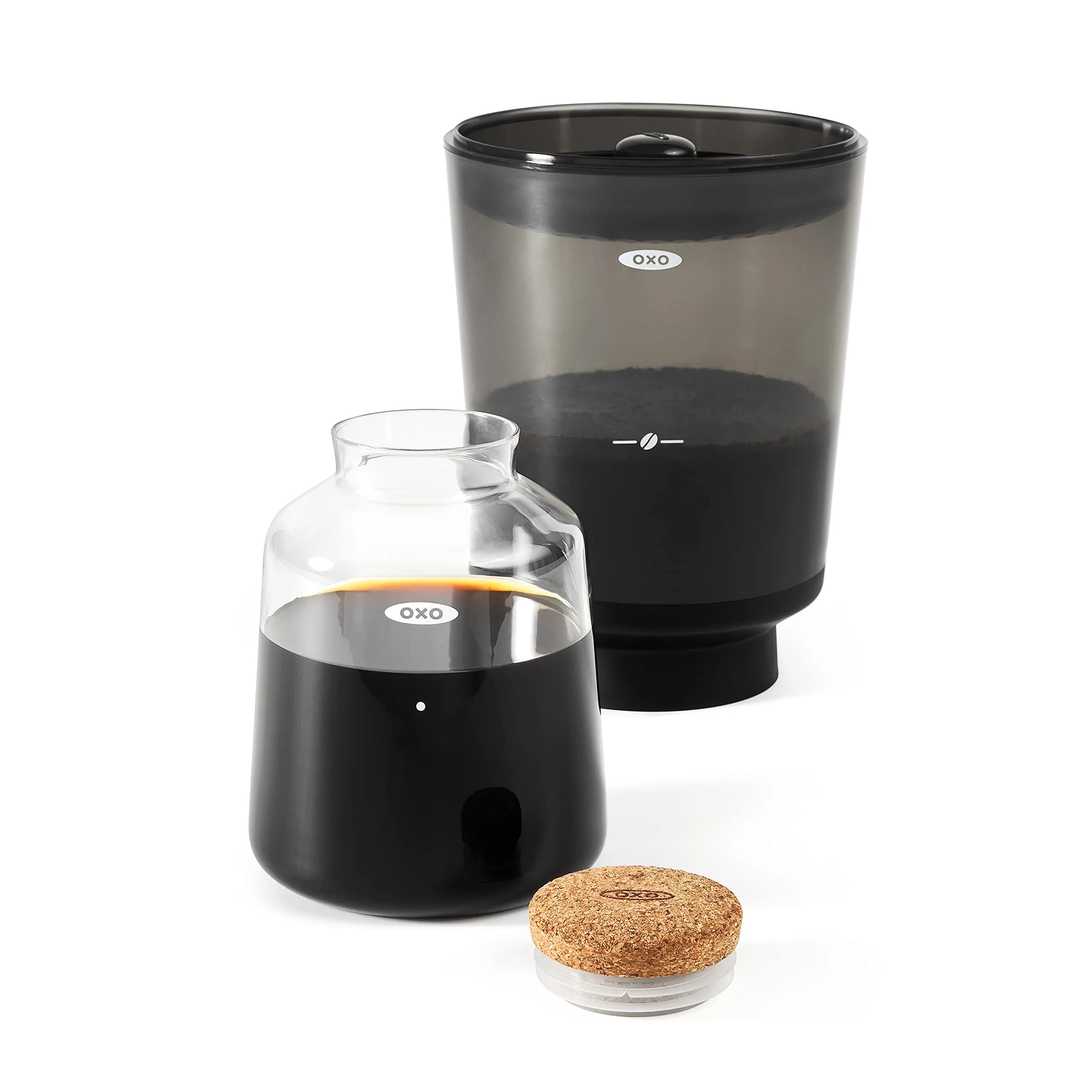 OXO Brew Compact Cold Brew Coffee Maker 24 oz | Small Space Solution for Cold Brew