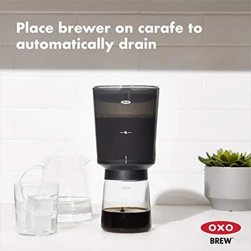 OXO Brew Compact Cold Brew Coffee Maker 24 oz | Small Space Solution for Cold Brew thumbnail 2