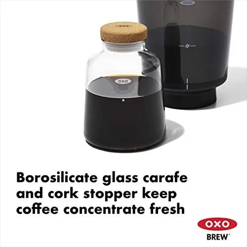 OXO Brew Compact Cold Brew Coffee Maker 24 oz | Small Space Solution for Cold Brew thumbnail 3