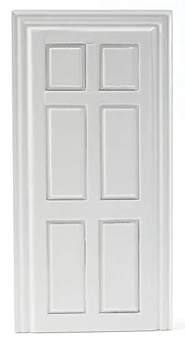 Classics by Handley Dollhouse Miniature 6-Panel White False Door | 1:12 Scale, Solid Wood, Collectible thumbnail 1