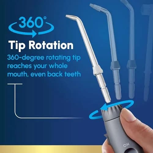 Waterpik Aquarius Countertop Water Flosser WP-667 Gray | 10 Settings, 7 Tips, ADA Accepted thumbnail 6