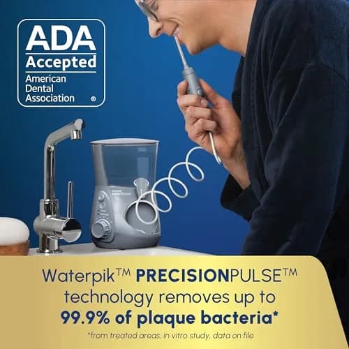 Waterpik Aquarius Countertop Water Flosser WP-667 Gray | 10 Settings, 7 Tips, ADA Accepted thumbnail 3