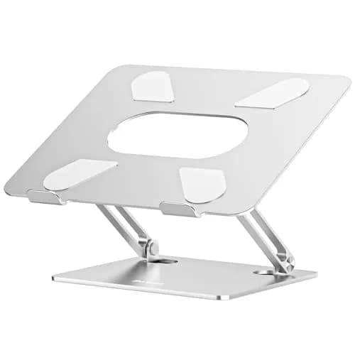 BoYata Adjustable Laptop Stand Silver | Multi-Angle Riser for Laptops up to 17 Inches thumbnail 1