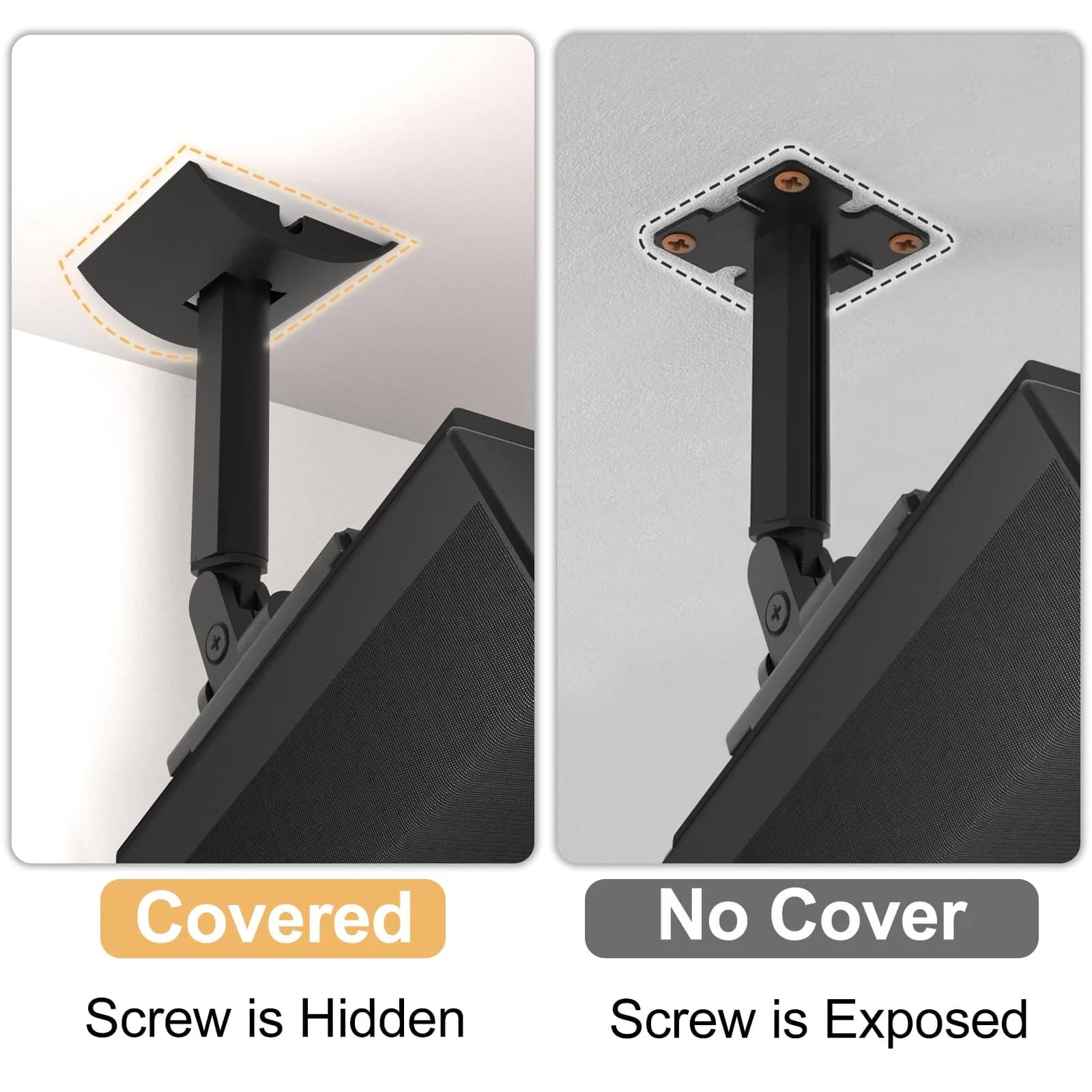 Dinghosen Black Wall Mount Bracket for Bose UB-20 Speakers | 0.29 kg (0.64 lb) Metal Mount - view 5