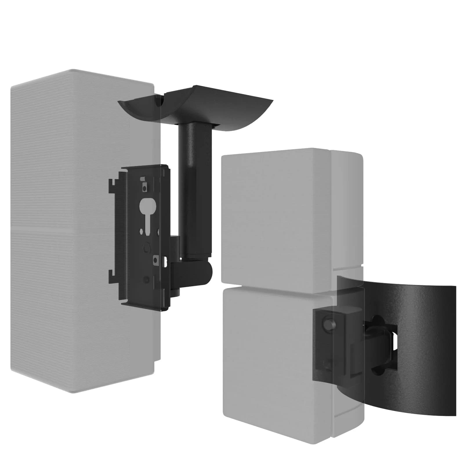 Dinghosen Black Wall Mount Bracket for Bose UB-20 Speakers | 0.29 kg (0.64 lb) Metal Mount