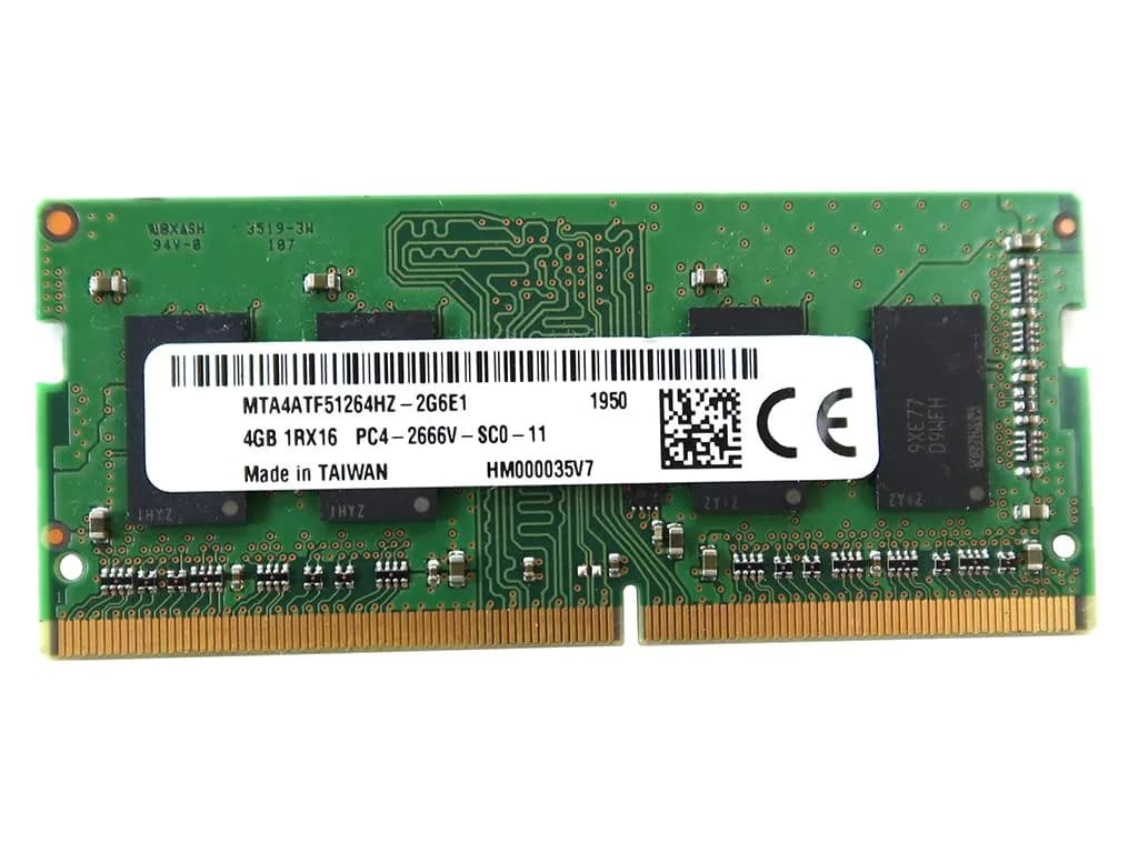 Micron 4GB DDR4 SODIMM Laptop Memory 2666MHz (4GB / 2666MHz) | Upgrade for Laptops - main product image