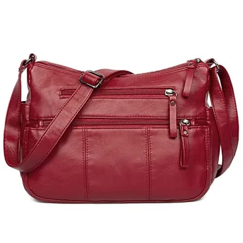 VOLGANIK ROCK Women's PU Leather Shoulder Bag 29.97 cm (11.8") | Soft & Lightweight Crossbody Purse thumbnail 1