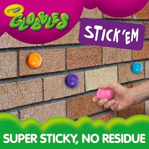 Crayola Globbles Sticky Stress Ball 6ct | Non-Toxic Sensory Toy for Kids & Adults thumbnail 3