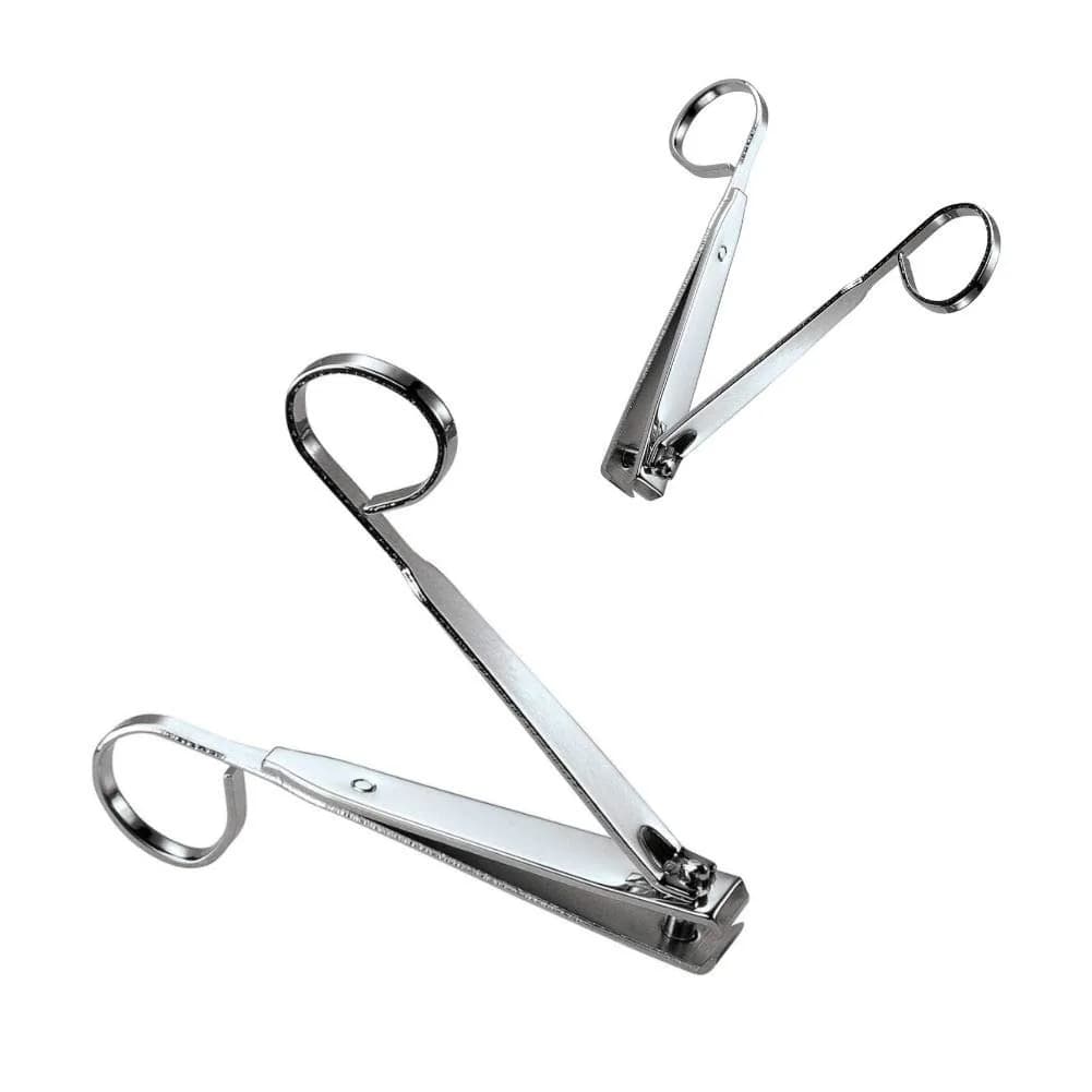 AKOAK Carbon Steel Nail Clippers Set | Large & Small Curved & Straight | 10.5cm & 7.5cm