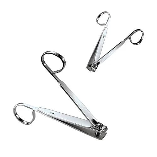 AKOAK Carbon Steel Nail Clippers Set | Large & Small Curved & Straight | 10.5cm & 7.5cm thumbnail 1