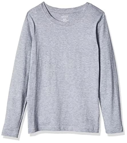 French Toast Boys' Long Sleeve Crewneck Tee Heather Gray 5 | Soft, Durable Cotton for Active Kids thumbnail 1