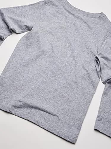 French Toast Boys' Long Sleeve Crewneck Tee Heather Gray 5 | Soft, Durable Cotton for Active Kids thumbnail 5