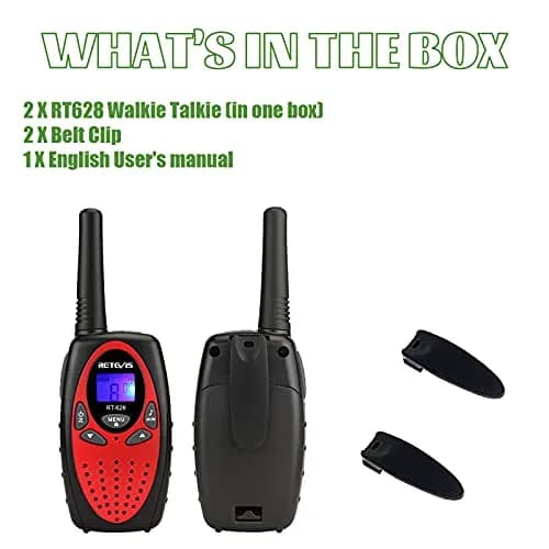 Retevis RT628 Walkie Talkies for Kids & Family | 22 Channels, VOX, Keypad Lock, 4 Pack thumbnail 9