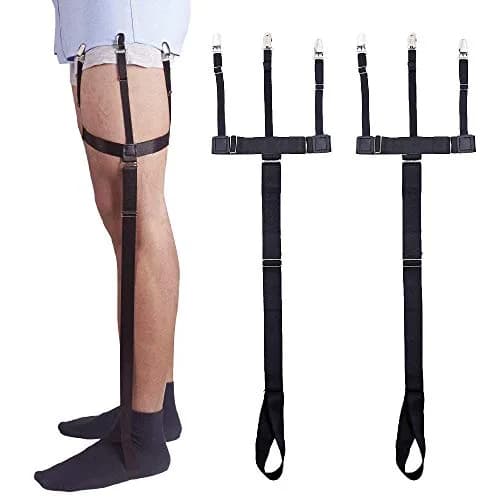 JUMYGEAR Stirrup Shirt Stays for Men, Police, Military, Law Enforcement | Adjustable, Ergonomic, Durable thumbnail 1