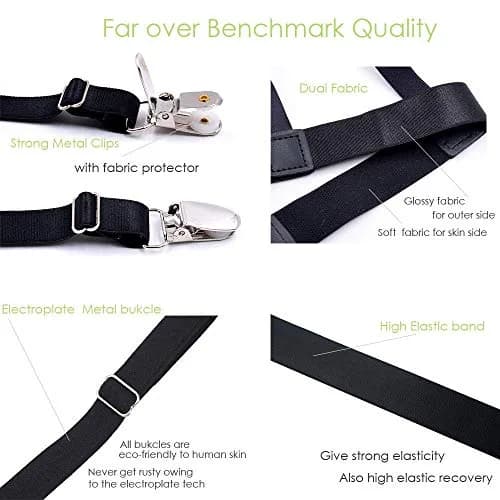 JUMYGEAR Stirrup Shirt Stays for Men, Police, Military, Law Enforcement | Adjustable, Ergonomic, Durable thumbnail 5