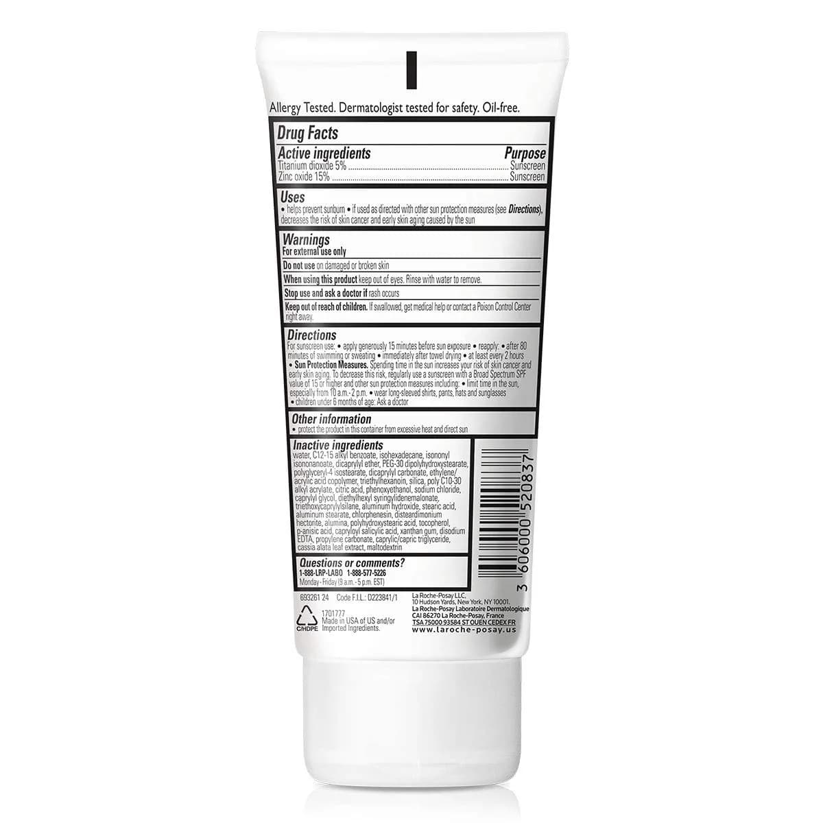 La Roche-Posay Anthelios Mineral Sunscreen SPF 50 Gentle Lotion - Face & Body, 85g 90ml (3 fl oz) | Zinc Oxide & Titanium Dioxide - view 2