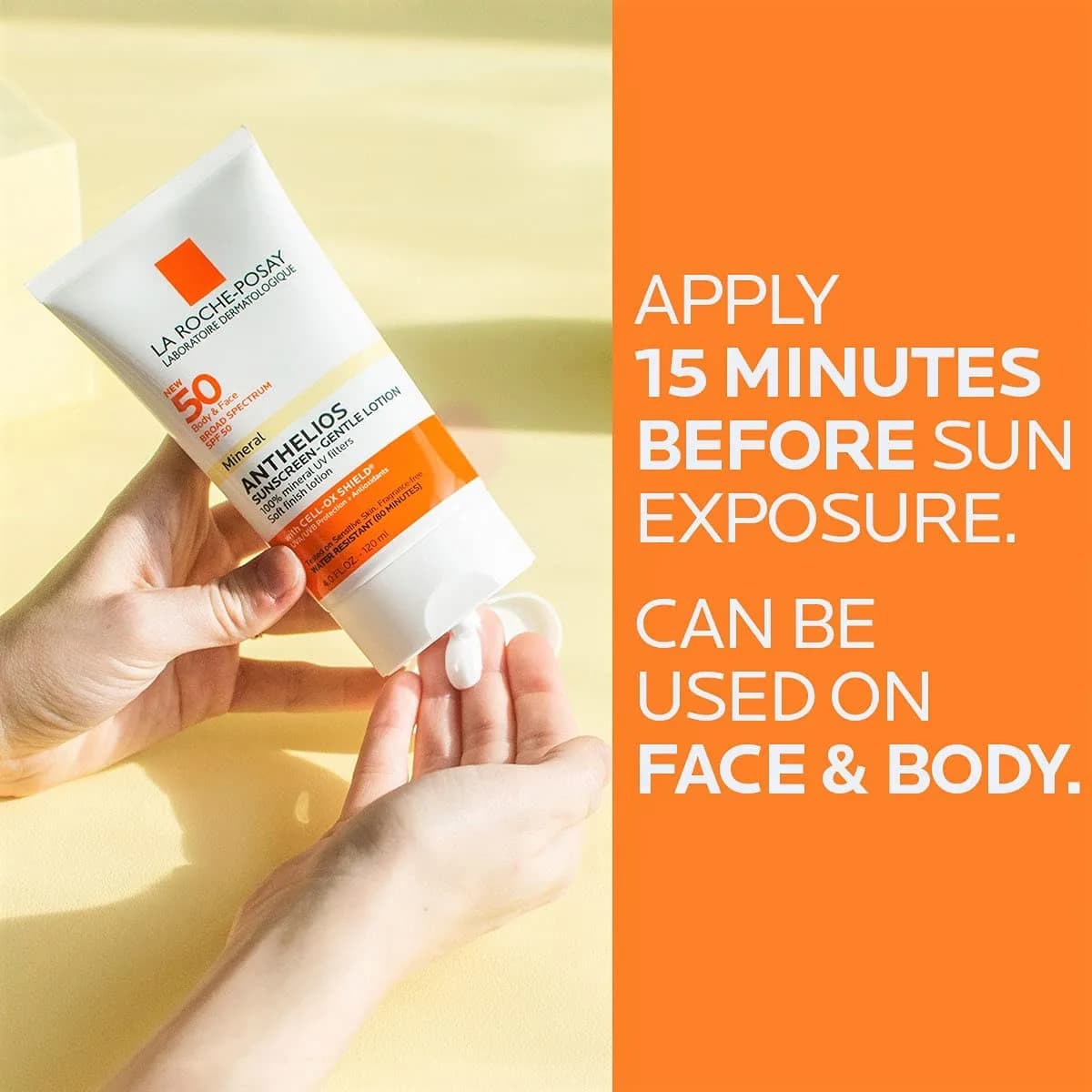 La Roche-Posay Anthelios Mineral Sunscreen SPF 50 Gentle Lotion - Face & Body, 85g 90ml (3 fl oz) | Zinc Oxide & Titanium Dioxide - view 5