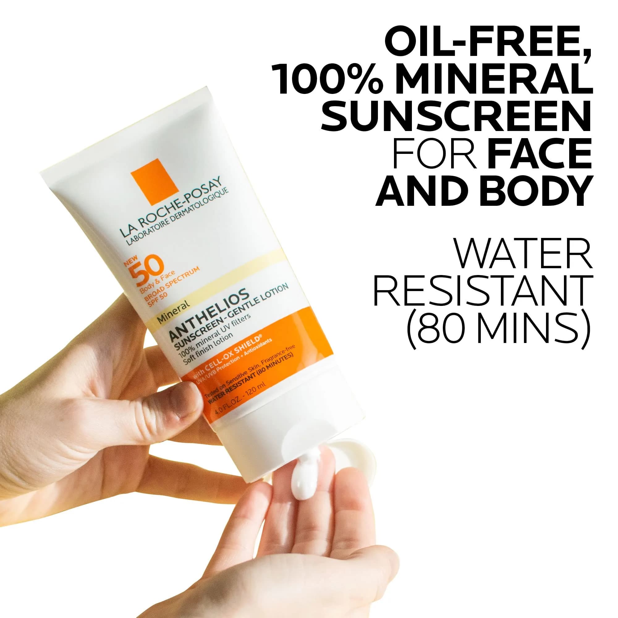 La Roche-Posay Anthelios Mineral Sunscreen Lotion SPF 50 Gentle | Broad Spectrum UVA/UVB Protection - view 2