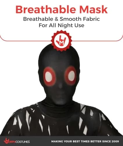 Morphsuits Zalgo Kids Costume Small (S) | Scary Creepypasta Bodysuit for Halloween & Parties thumbnail 3