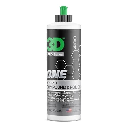 3D One Car Scratch & Swirl Remover Hybrid Rubbing Compound & Polish 480ml (16oz) | True Paint Correction thumbnail 1