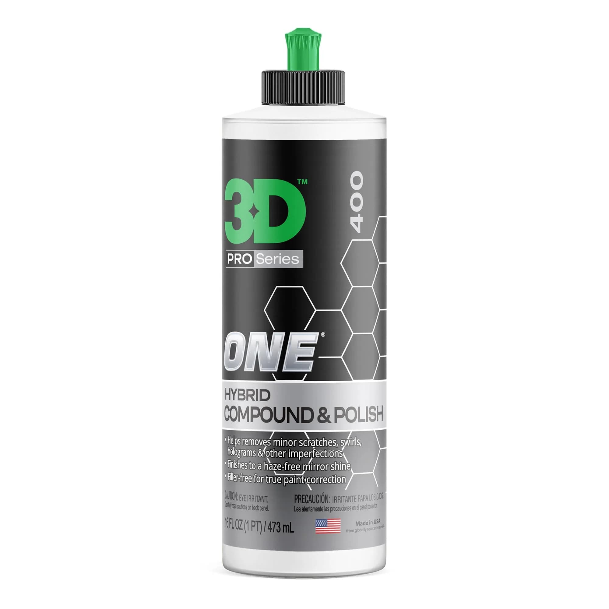 3D One Car Scratch & Swirl Remover Hybrid Rubbing Compound & Polish 480ml (16oz) | True Paint Correction