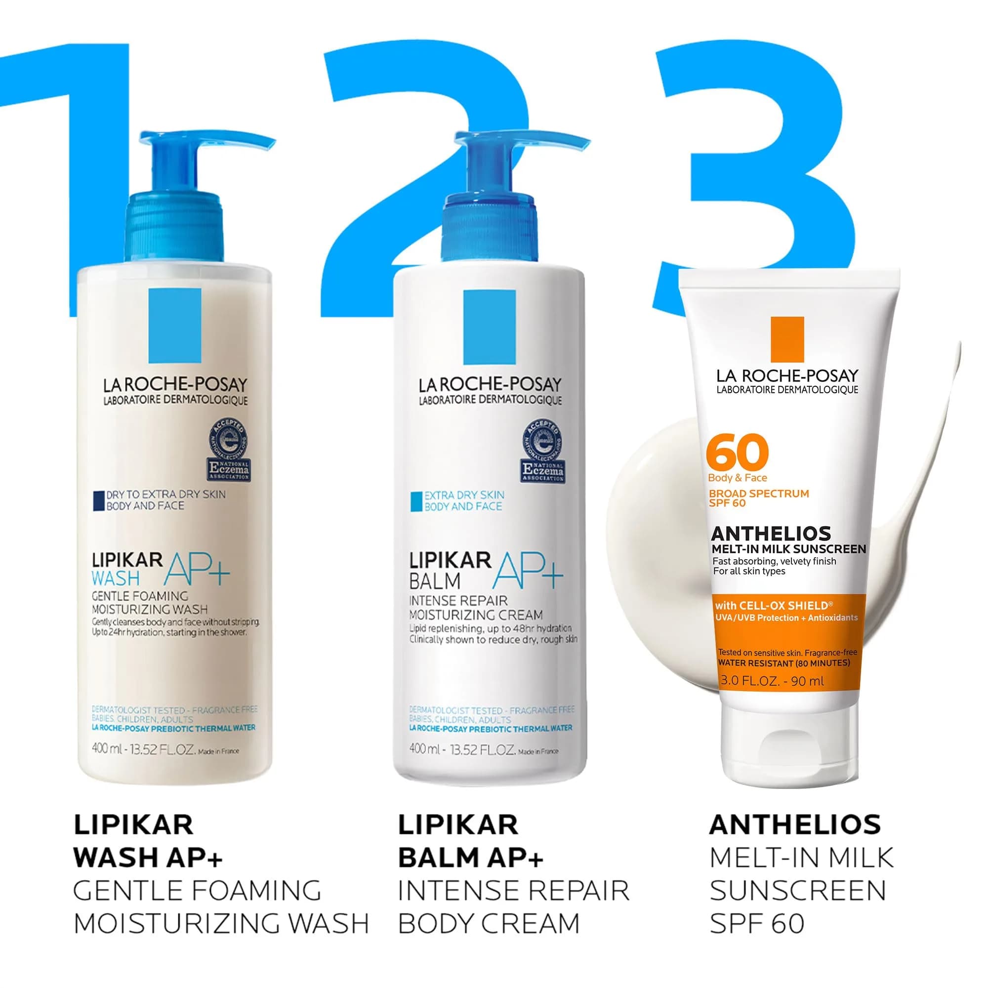 La Roche-Posay Anthelios Melt-In Milk Sunscreen SPF 60, Broad Spectrum UVA/UVB Protection, 90ml (3 Fl Oz) (Pack of 1) - view 4