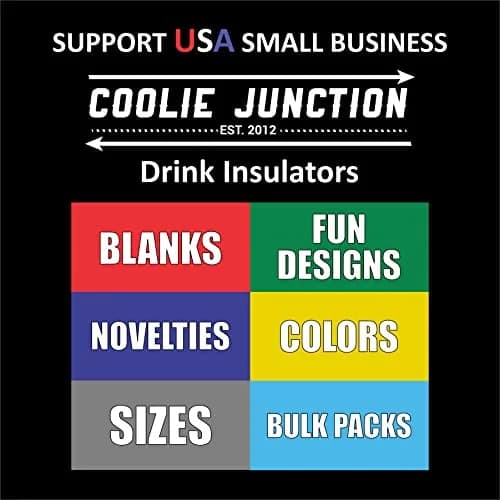 Coolie Junction Neoprene 24 oz. Can Coolie | Collapsible, Keeps Drinks Cold & Hands Dry thumbnail 7