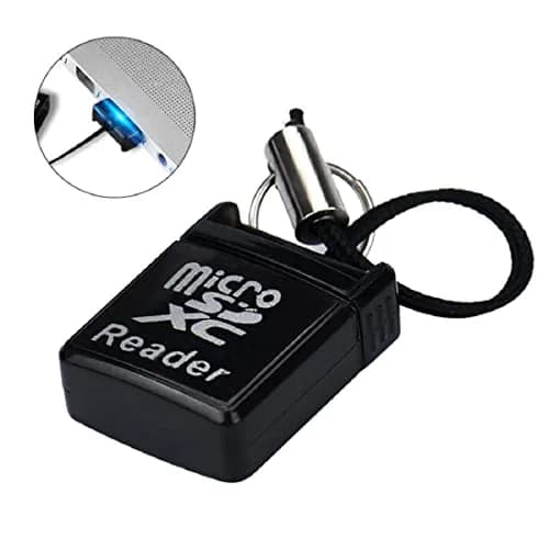 Cotchear MINI Super Speed Micro SD/SDXC TF USB 2.0 Card Reader Adapter with Keychain, 512GB Compatible | Plug-and-Play thumbnail 3