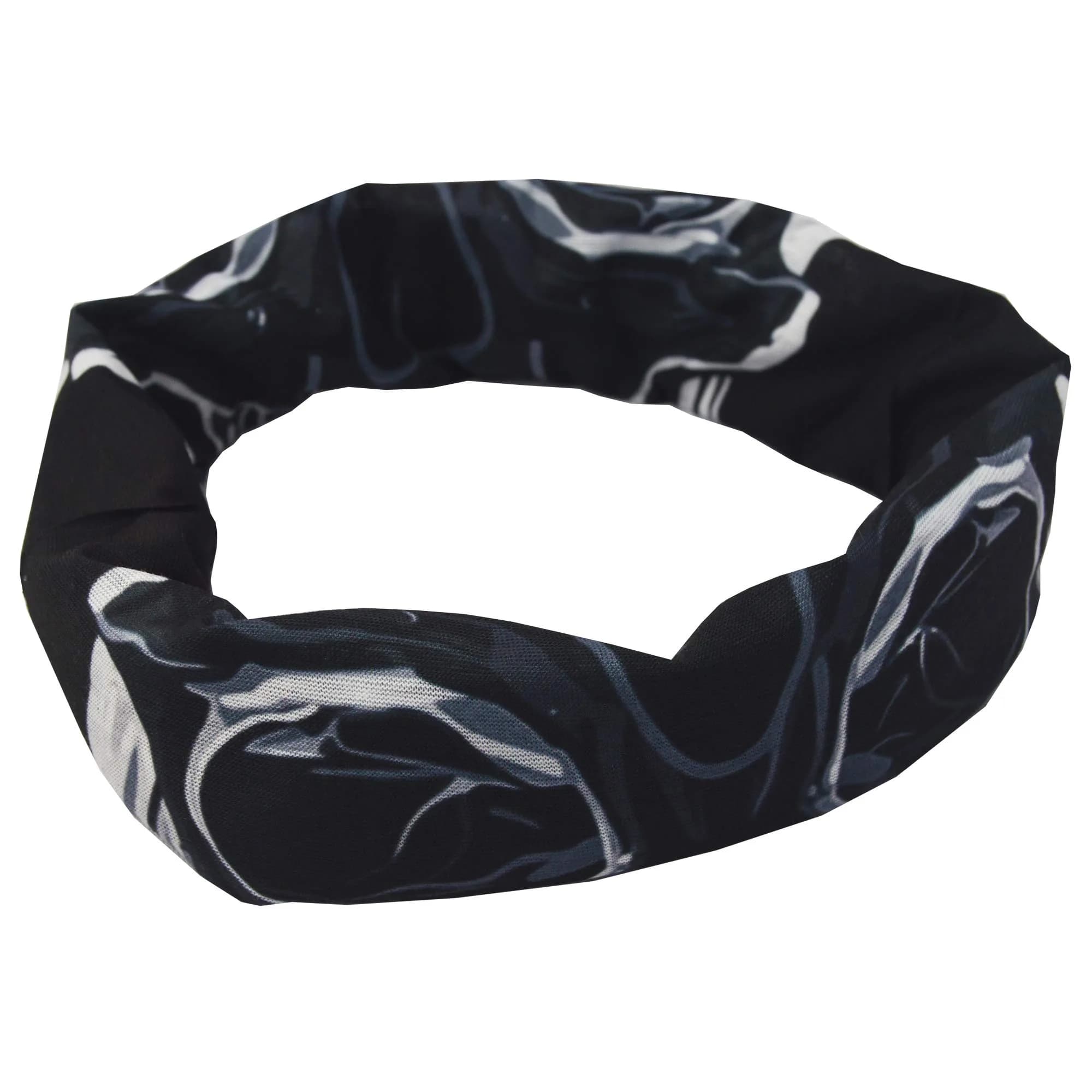 Obacle White-Line Skull Half Face Mask - Seamless 3D Tube Bandana for Men & Women - view 4