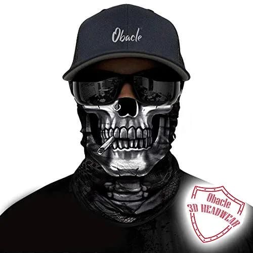 Obacle Smoking and Earring Skull Half Face Mask for Dust, Wind, UV Protection thumbnail 2