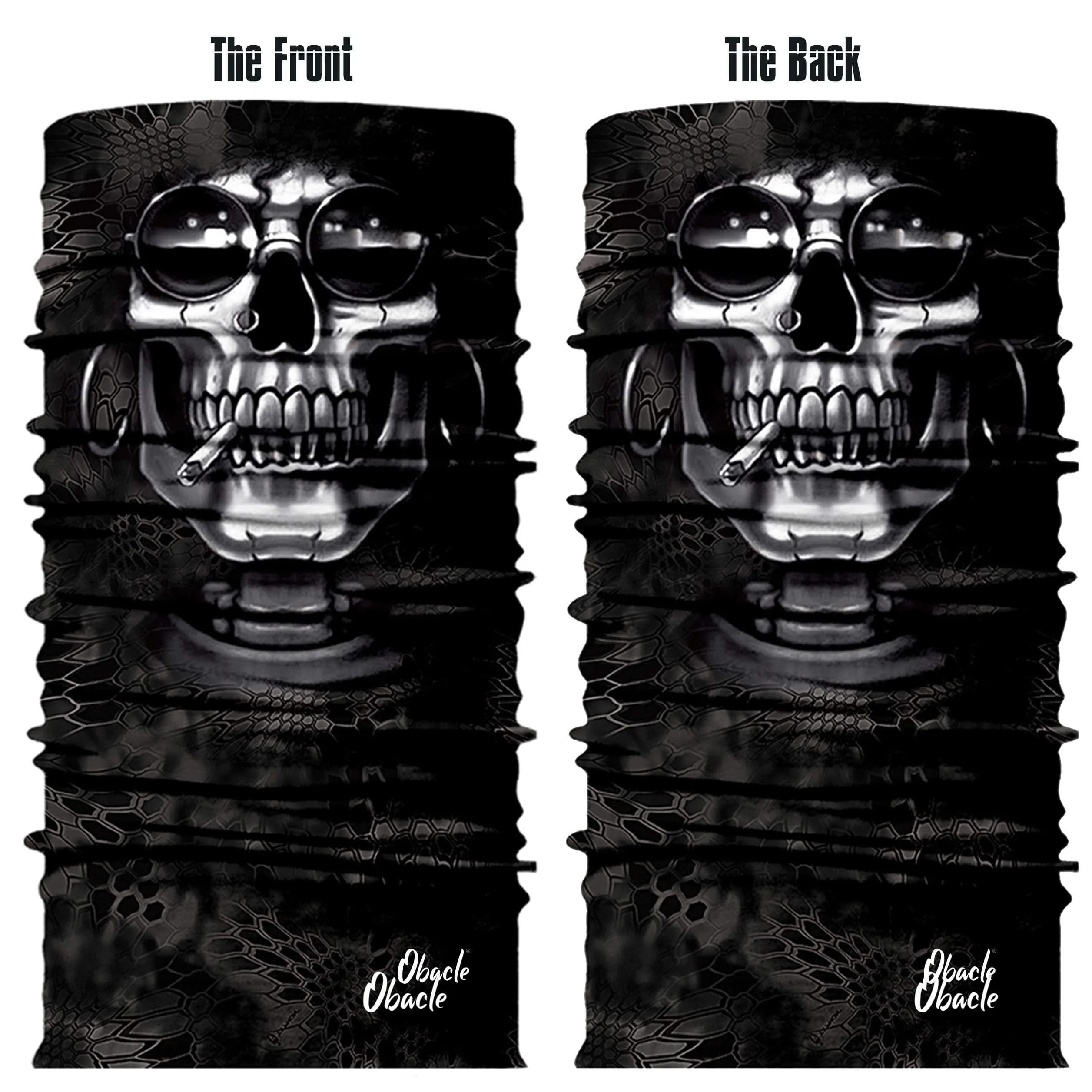 Obacle Smoking and Earring Skull Half Face Mask for Dust, Wind, UV Protection - view 3