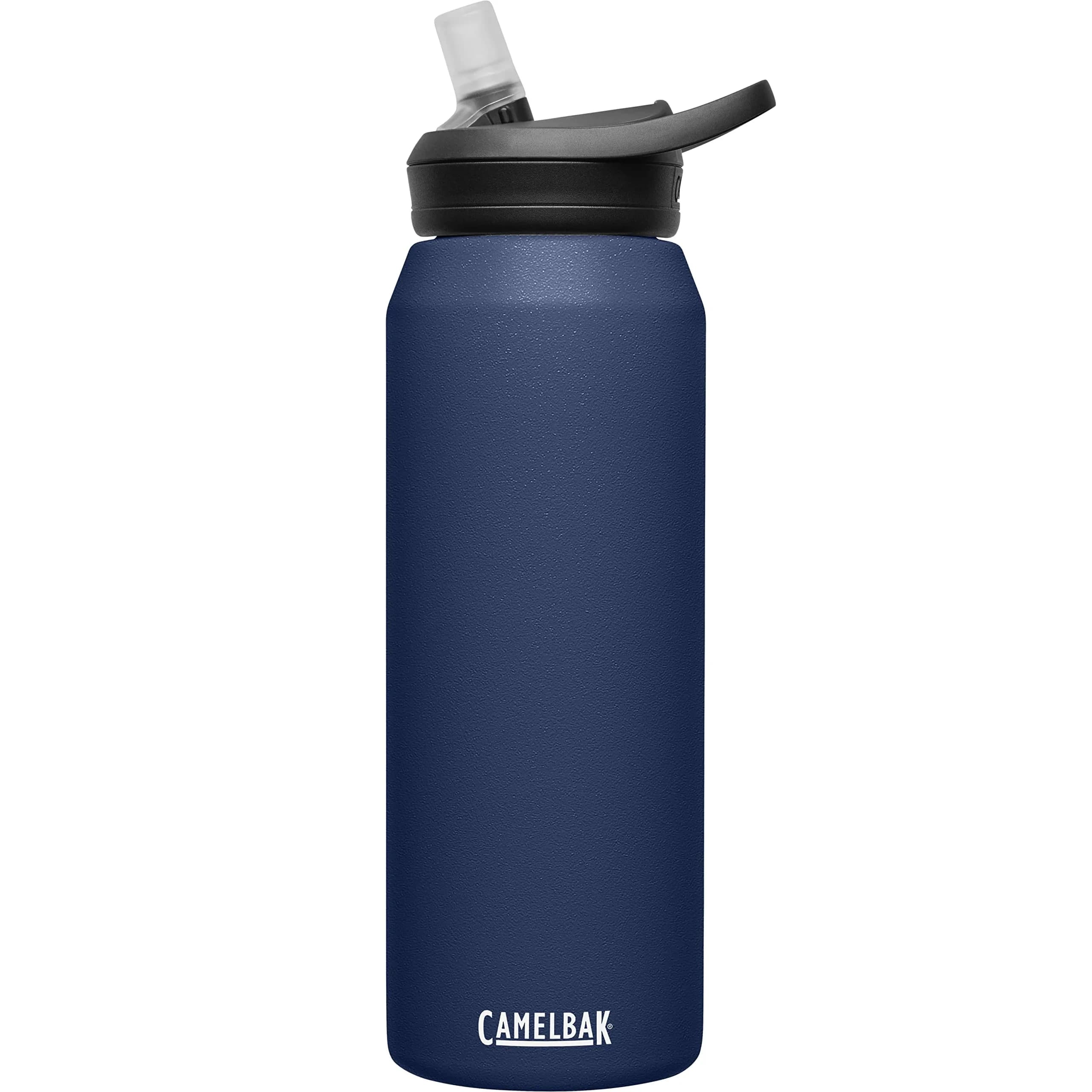 CamelBak Eddy+ Stainless Steel Water Bottle 32oz (950ml) | Vacuum Insulated, Leak-Resistant Lid, Navy