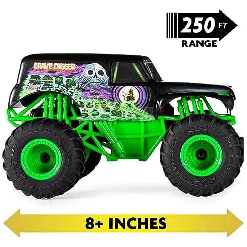 Monster Jam Official Grave Digger RC Monster Truck 1:24 Scale | 2.4 GHz Remote Control for Ages 4+ thumbnail 5