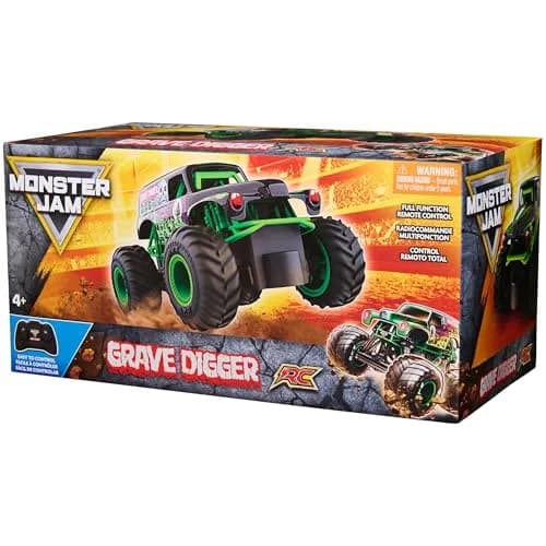 Monster Jam Official Grave Digger RC Monster Truck 1:24 Scale | 2.4 GHz Remote Control for Ages 4+ thumbnail 6