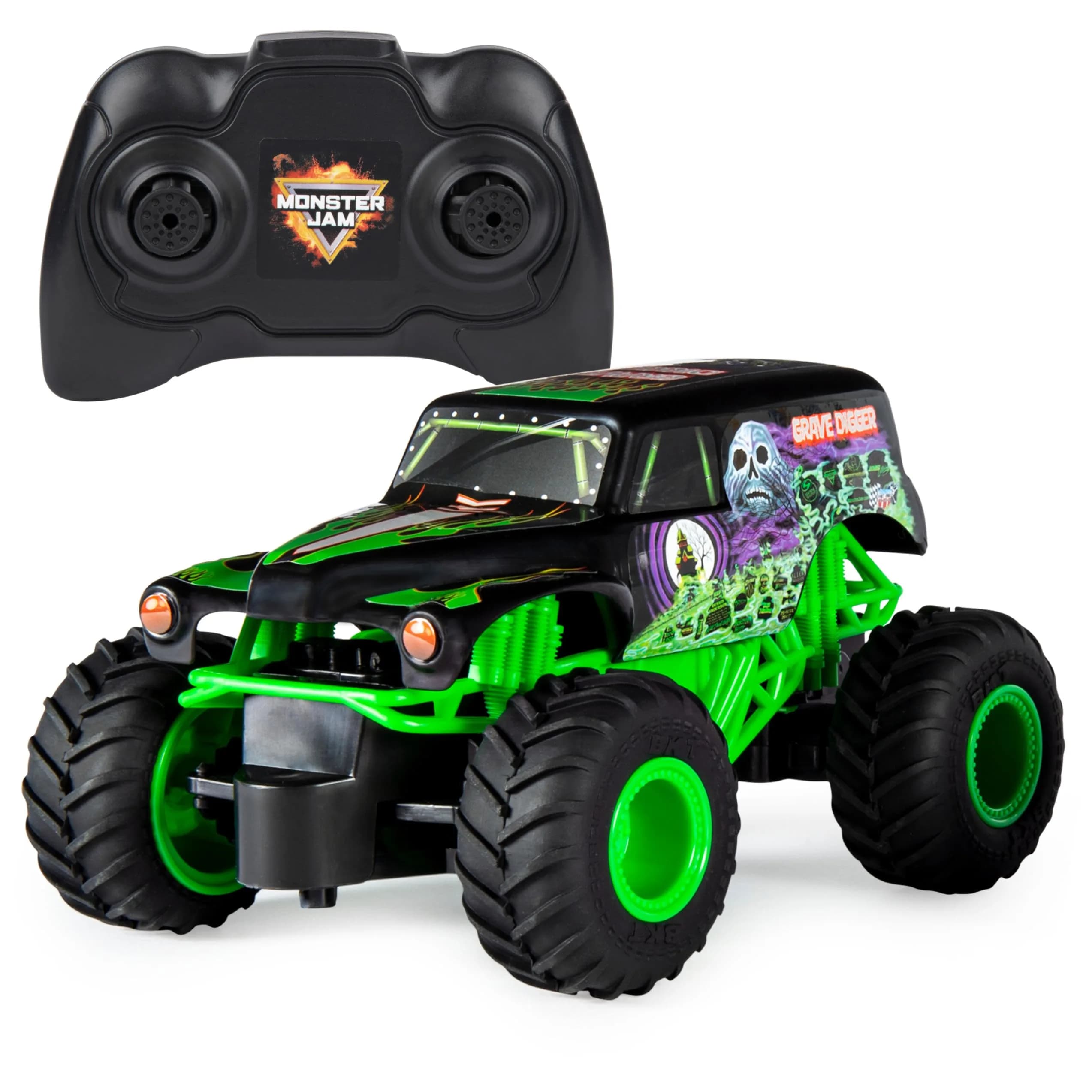 Monster Jam Monster Mutt Dalmatian Multicolor RC Monster Truck 1:24 Scale | Official 2.4 GHz Remote Control Toy - main product image