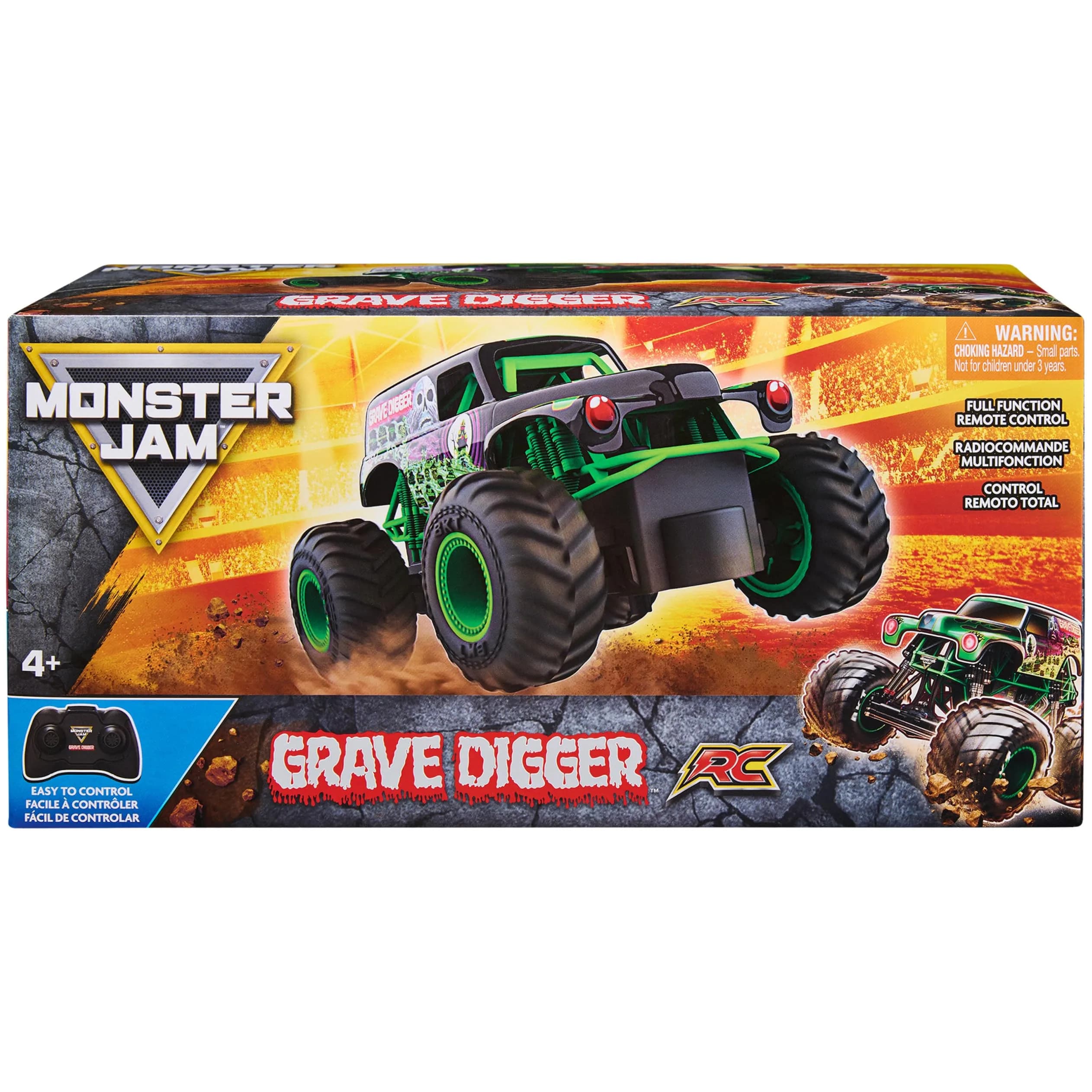 Monster Jam Monster Mutt Dalmatian Multicolor RC Monster Truck 1:24 Scale | Official 2.4 GHz Remote Control Toy - view 2